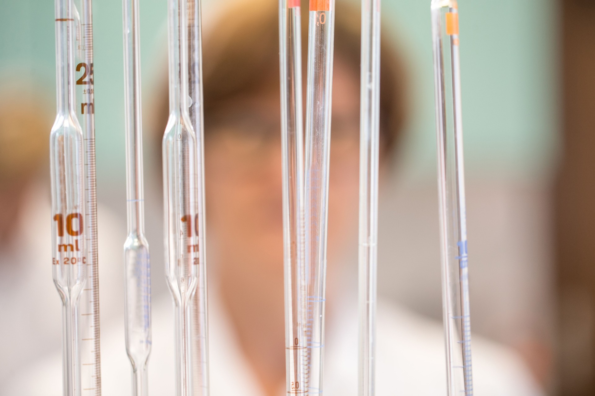 Pipettes in Laboratory